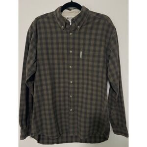 Columbia Mens Plaid Button Down Long Sleeve Shirt Casual Outdoors  Size Medium